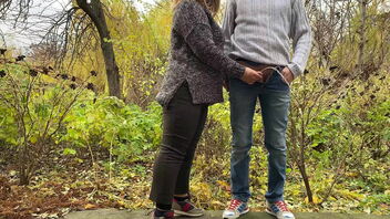 Public encounter with a mature and hairy Cougar in tight pants.
